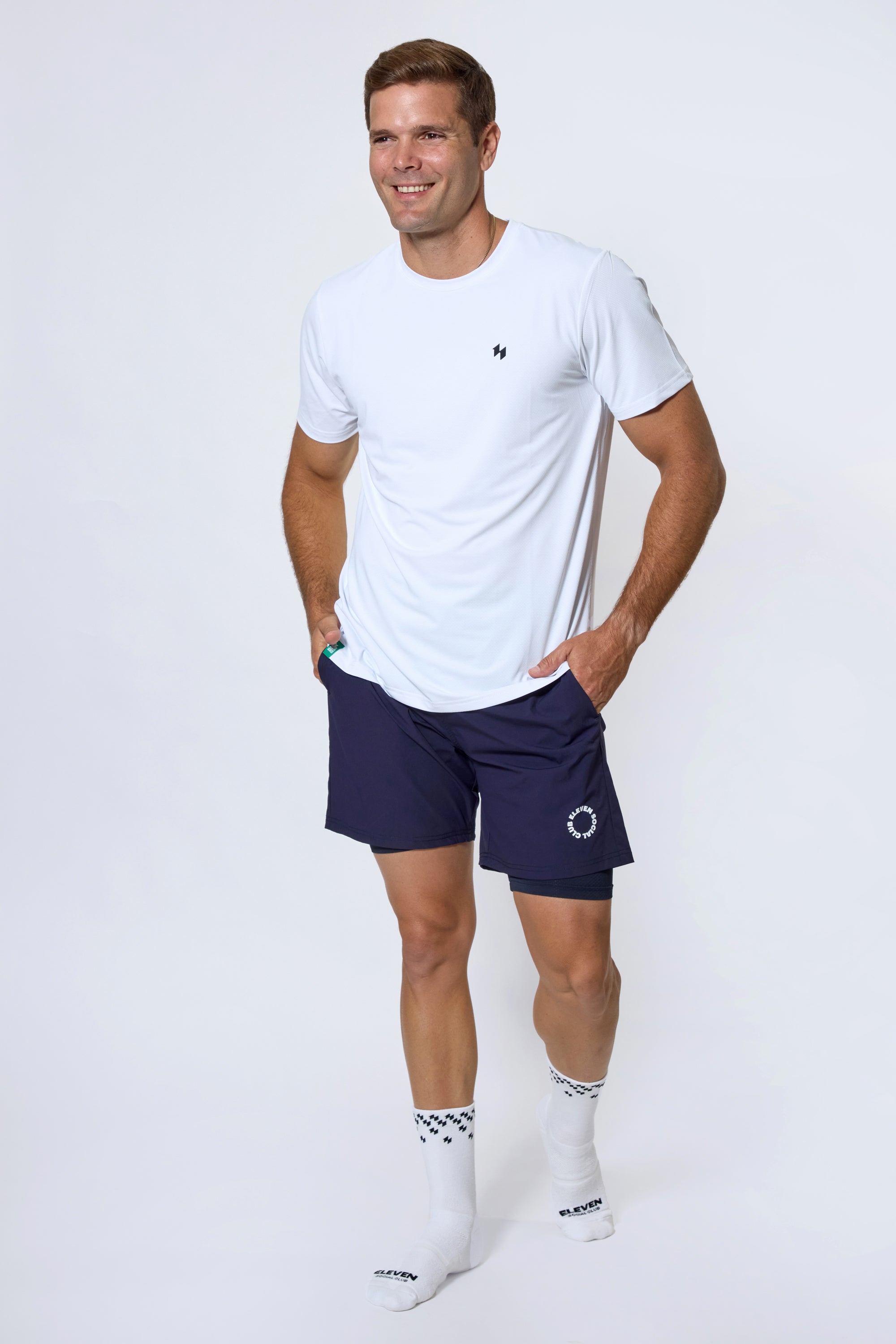 The White Ethan CoolPlay Pickleball Tee