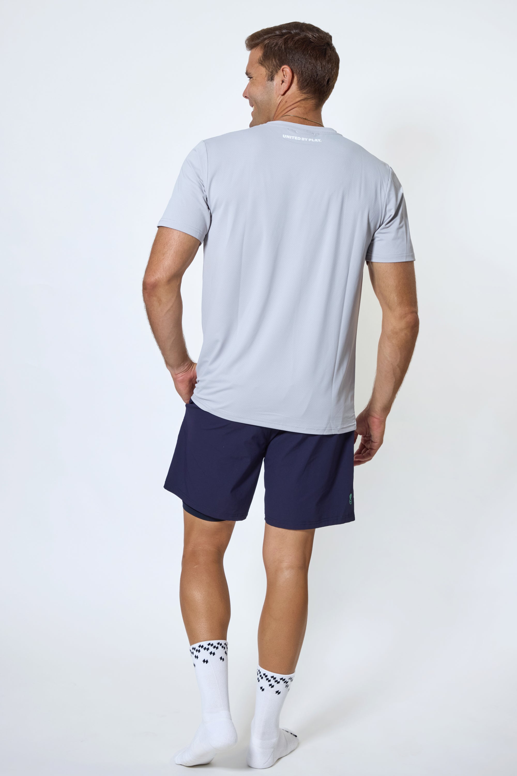 The Light Grey Ethan CoolPlay Pickleball Tee
