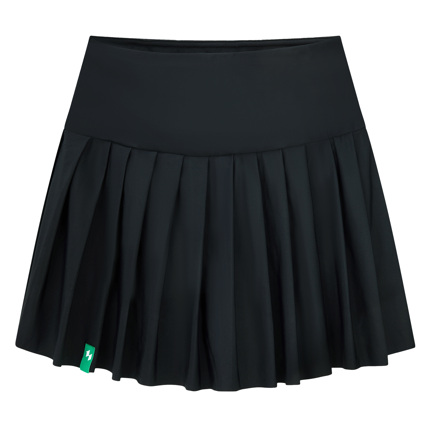 The Black Bella High-Waisted Pickleball Skirt