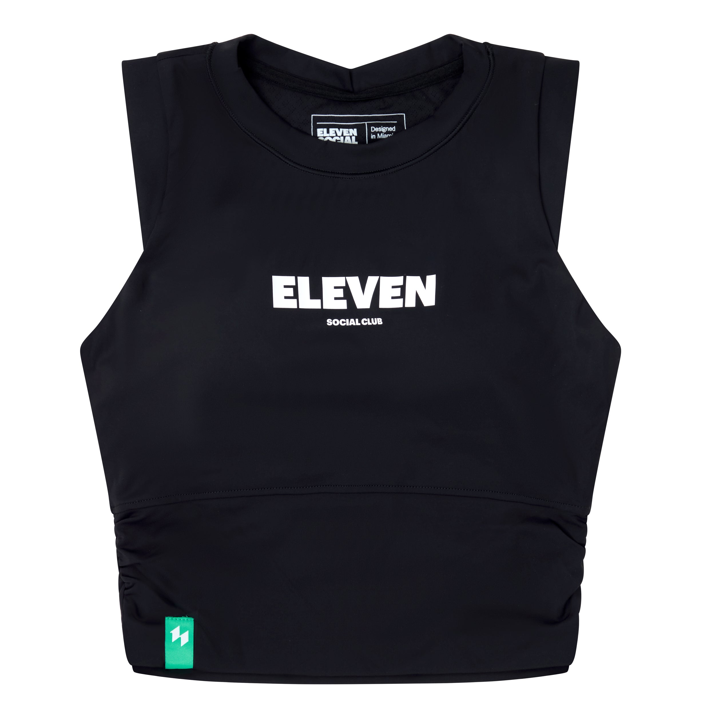 The Jade Cropped Performance Pickleball Tank