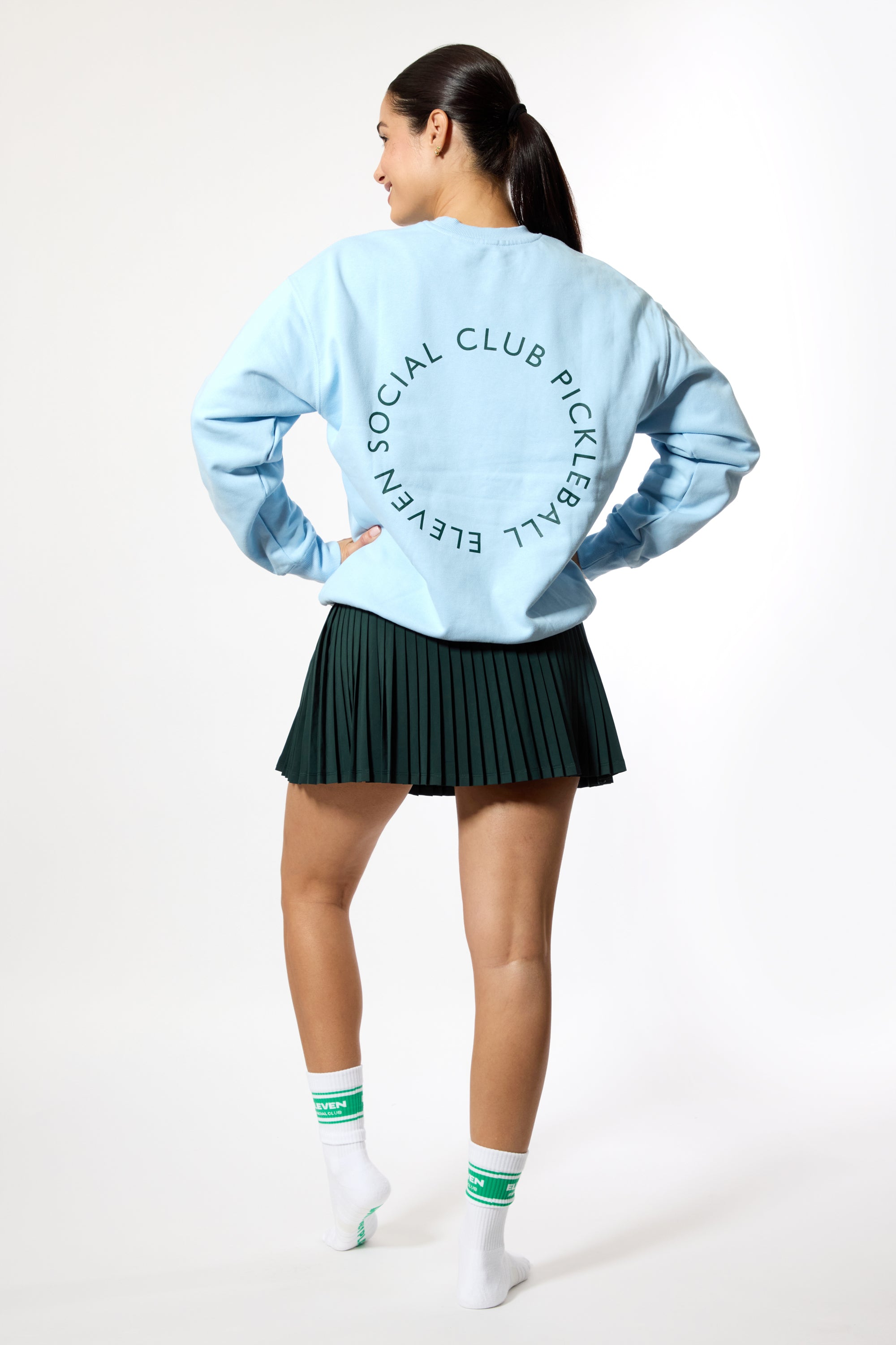 The Blue Courtside Crewneck