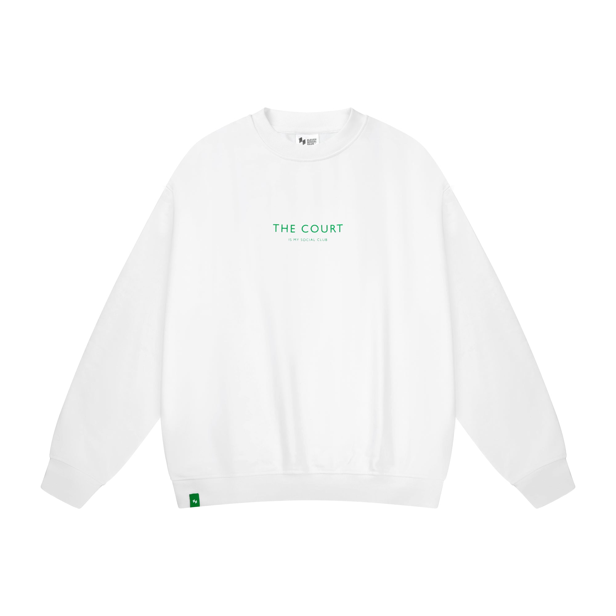 The White Courtside Crewneck
