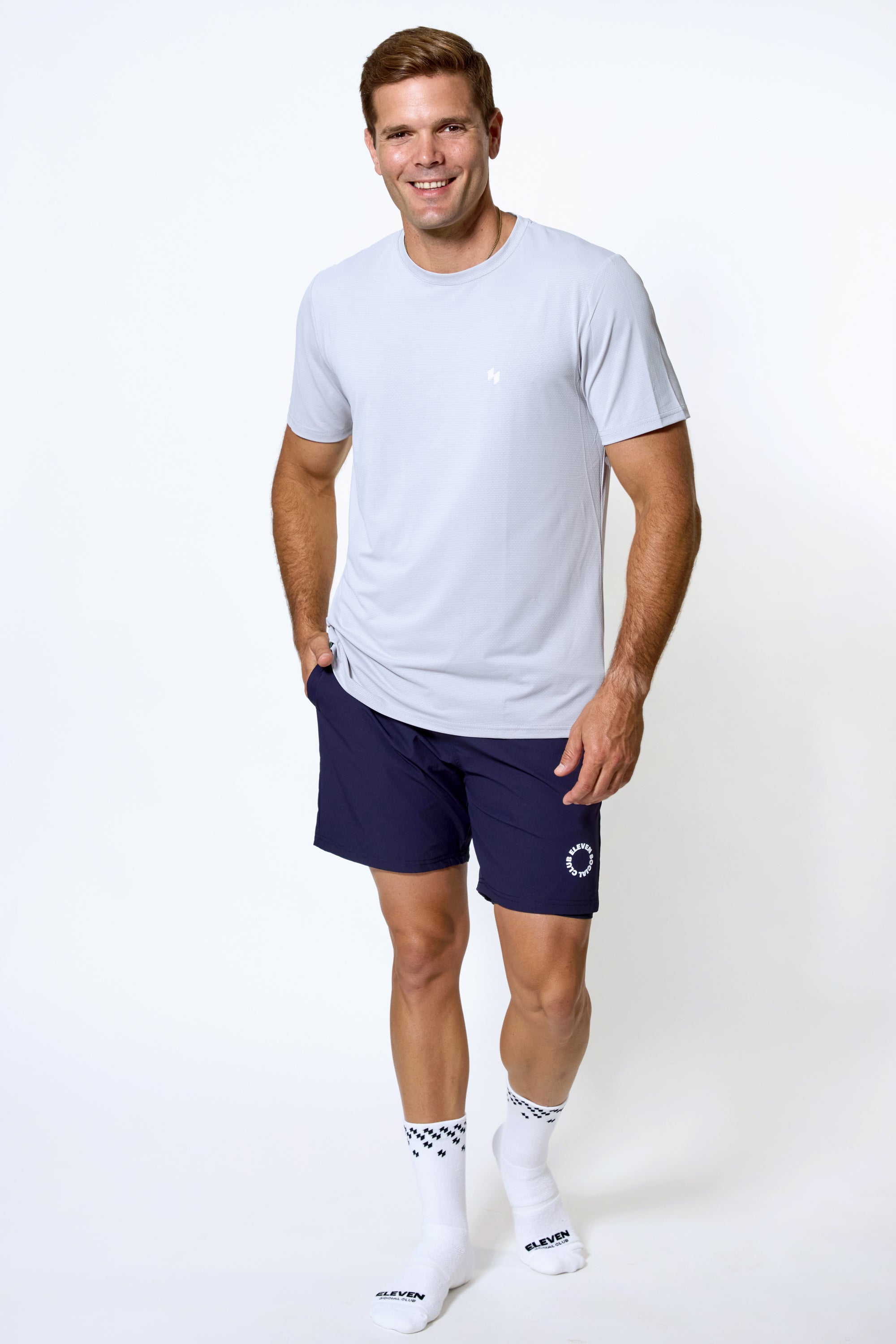 The Light Grey Ethan CoolPlay Pickleball Tee