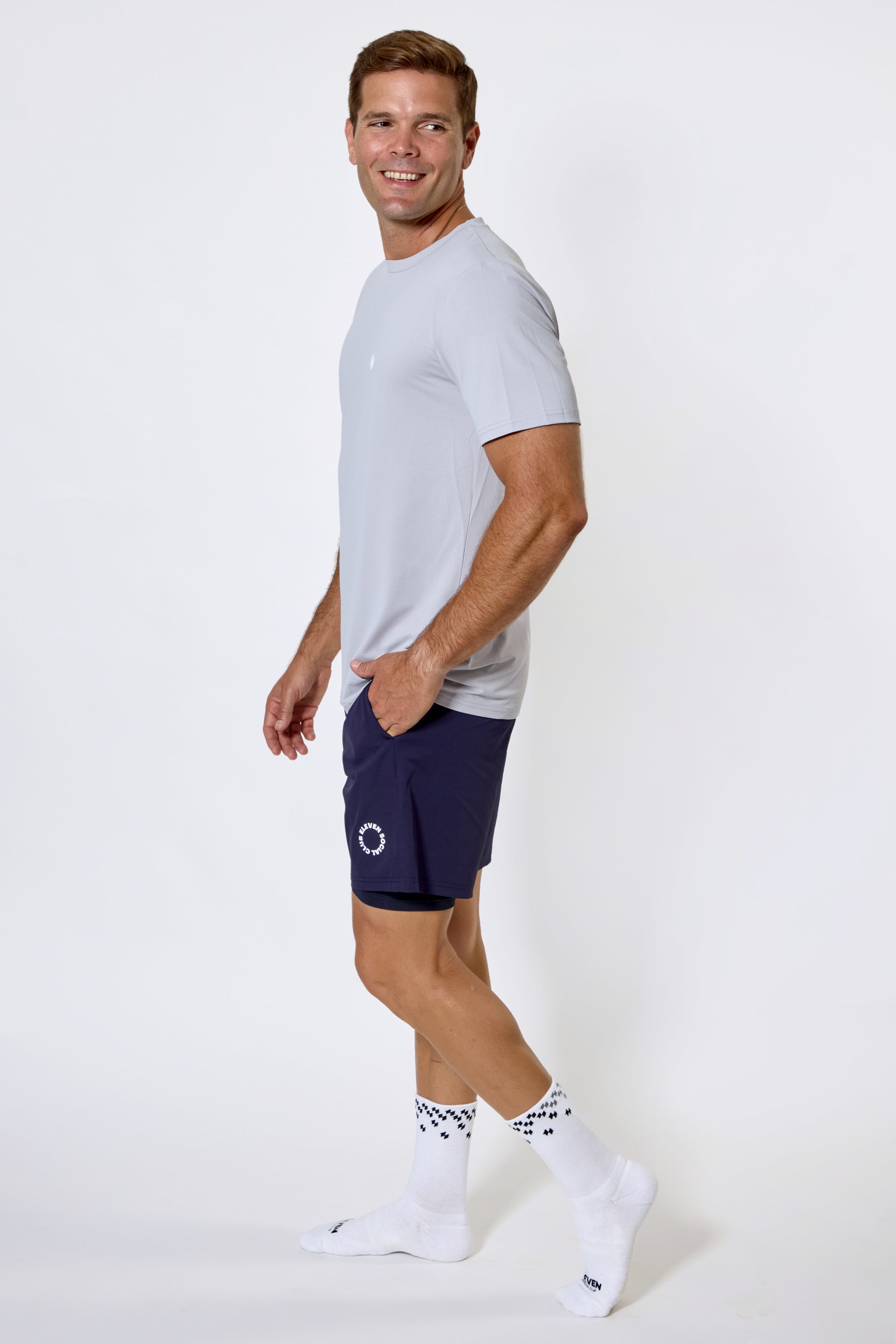 The Light Grey Ethan CoolPlay Pickleball Tee