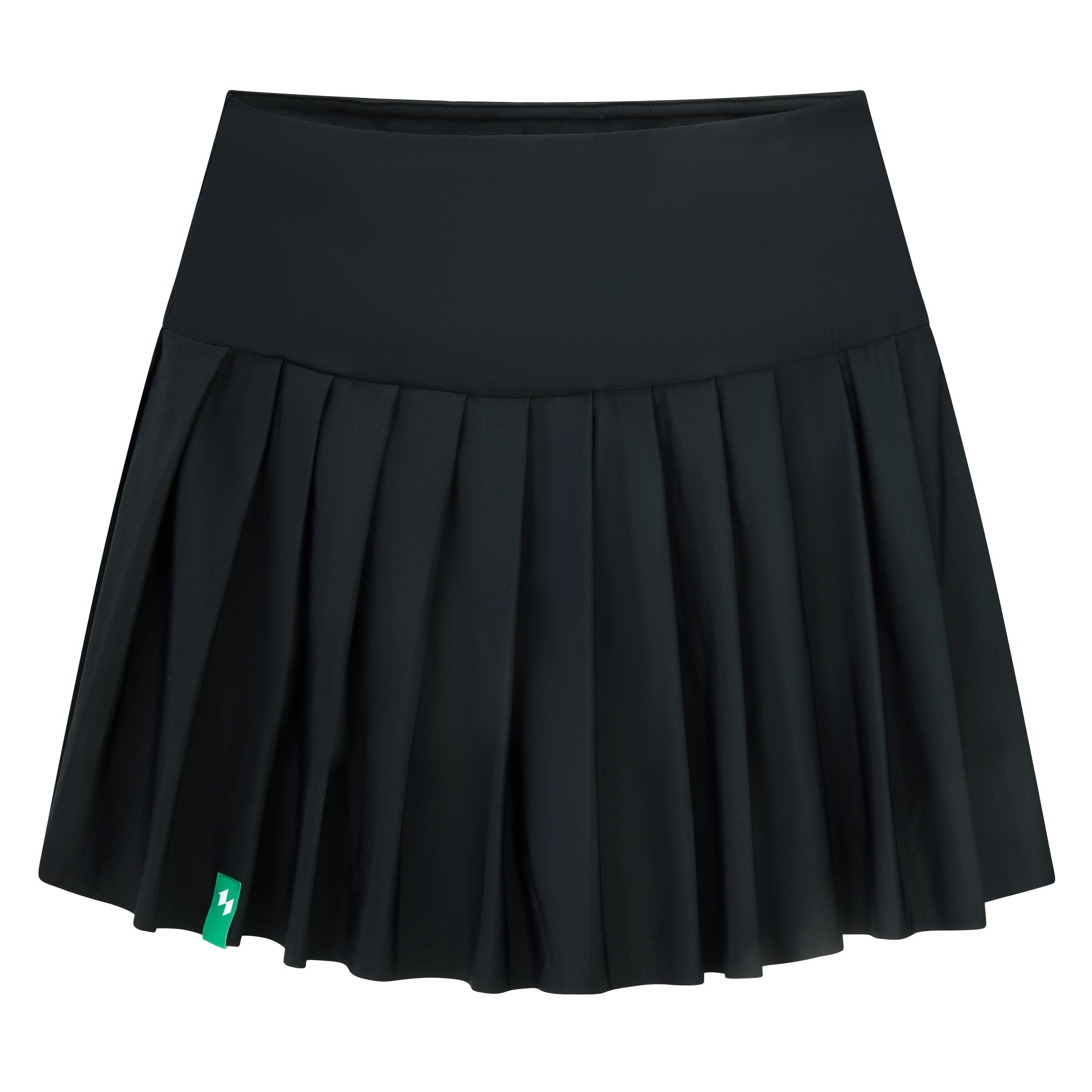 The Black Bella High-Waisted Pickleball Skirt