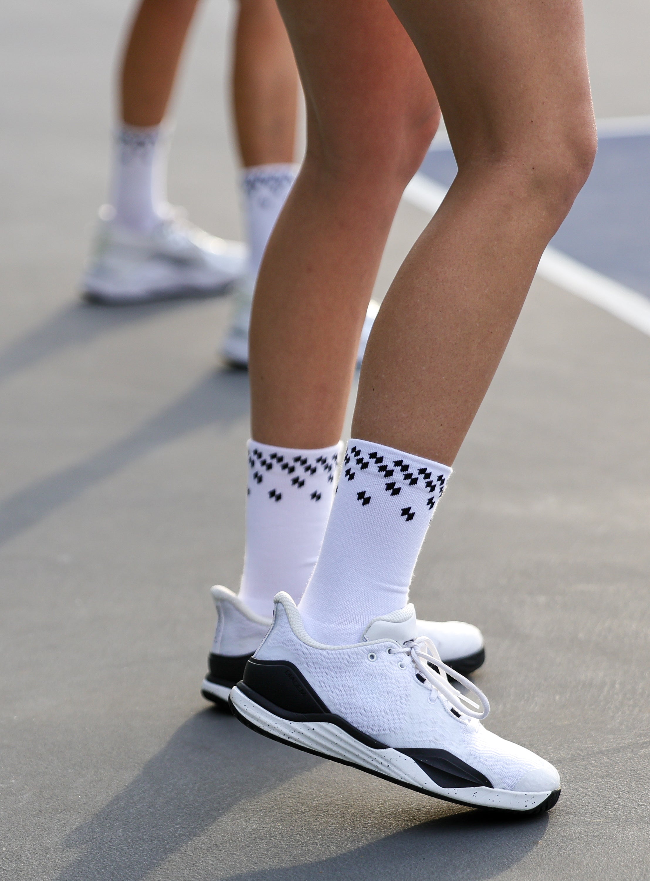 The White Triumph Pickleball Socks