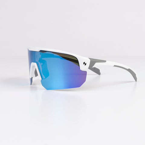 Ace Shield Polarized Sunglasses (White frame)