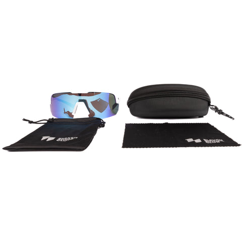 Ace Shield Polarized Sunglasses (White frame)