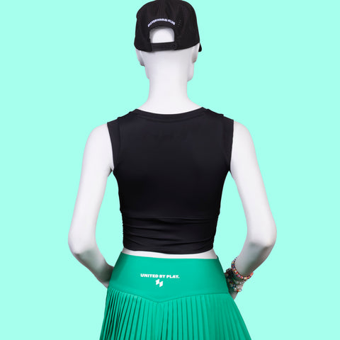 The Jade Cropped Performance Tank