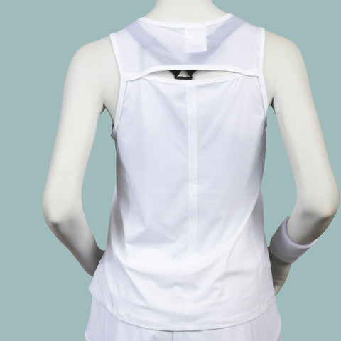 The White Quinn Mesh Performance Top