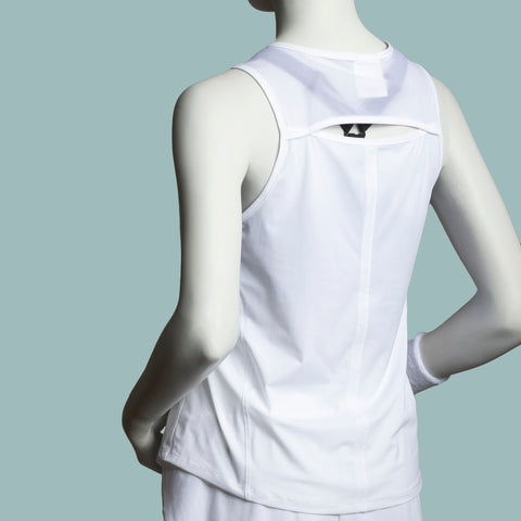 The White Quinn Mesh Performance Top