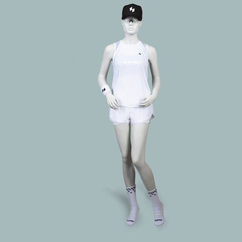 The White Quinn Mesh Performance Top