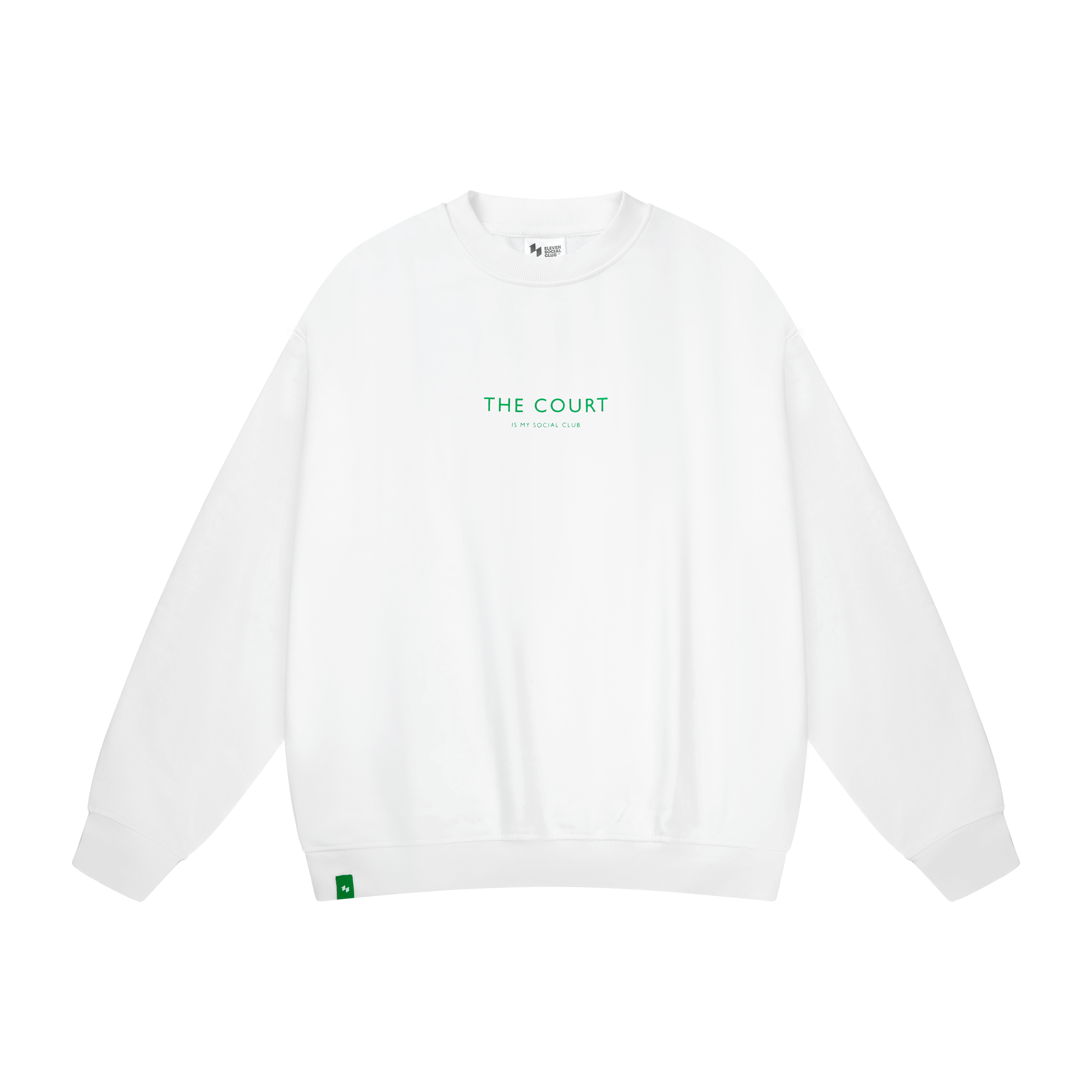 The White Courtside Crewneck
